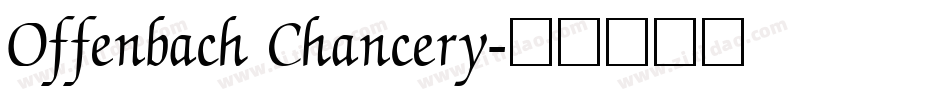 Offenbach Chancery字体转换
